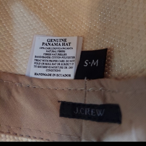 J.Crew Liberty® Genuine Panama Hat in Size SM-MED Natural Garden BNWT 1 Left! main image 7
